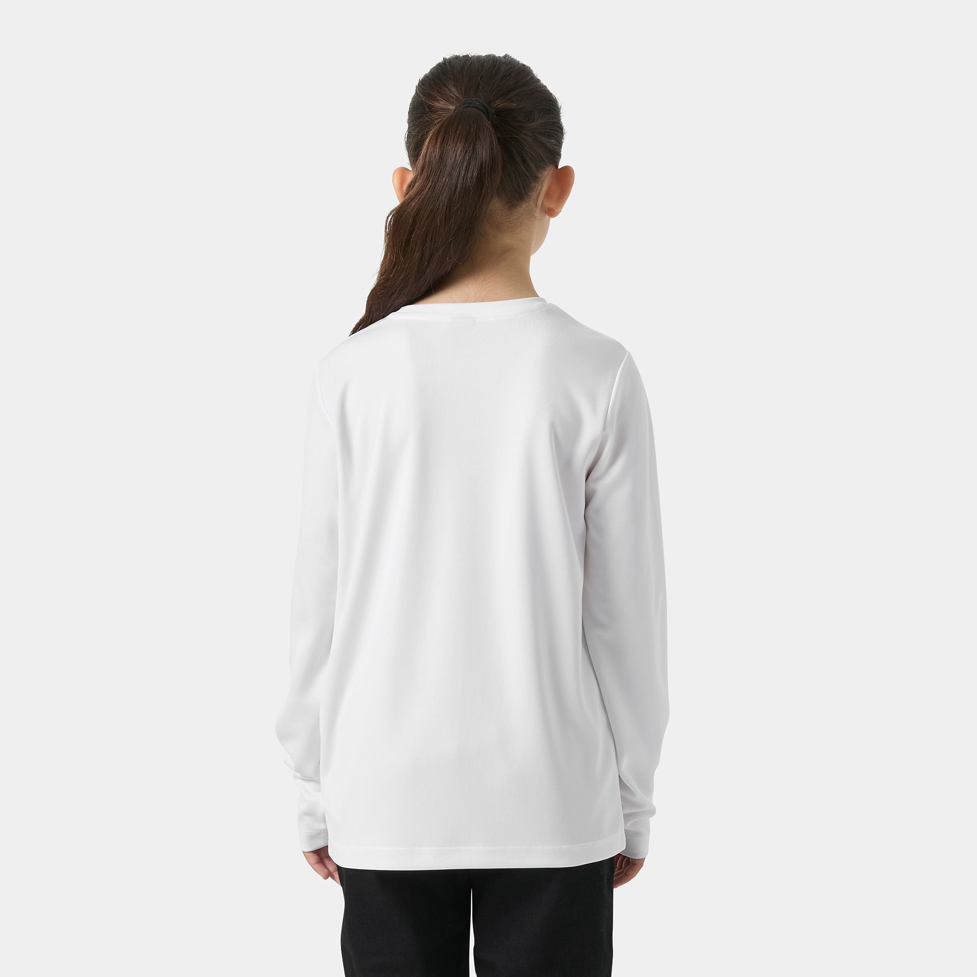 Helly Hansen Junior's Tech Long Sleeve Crew White 03