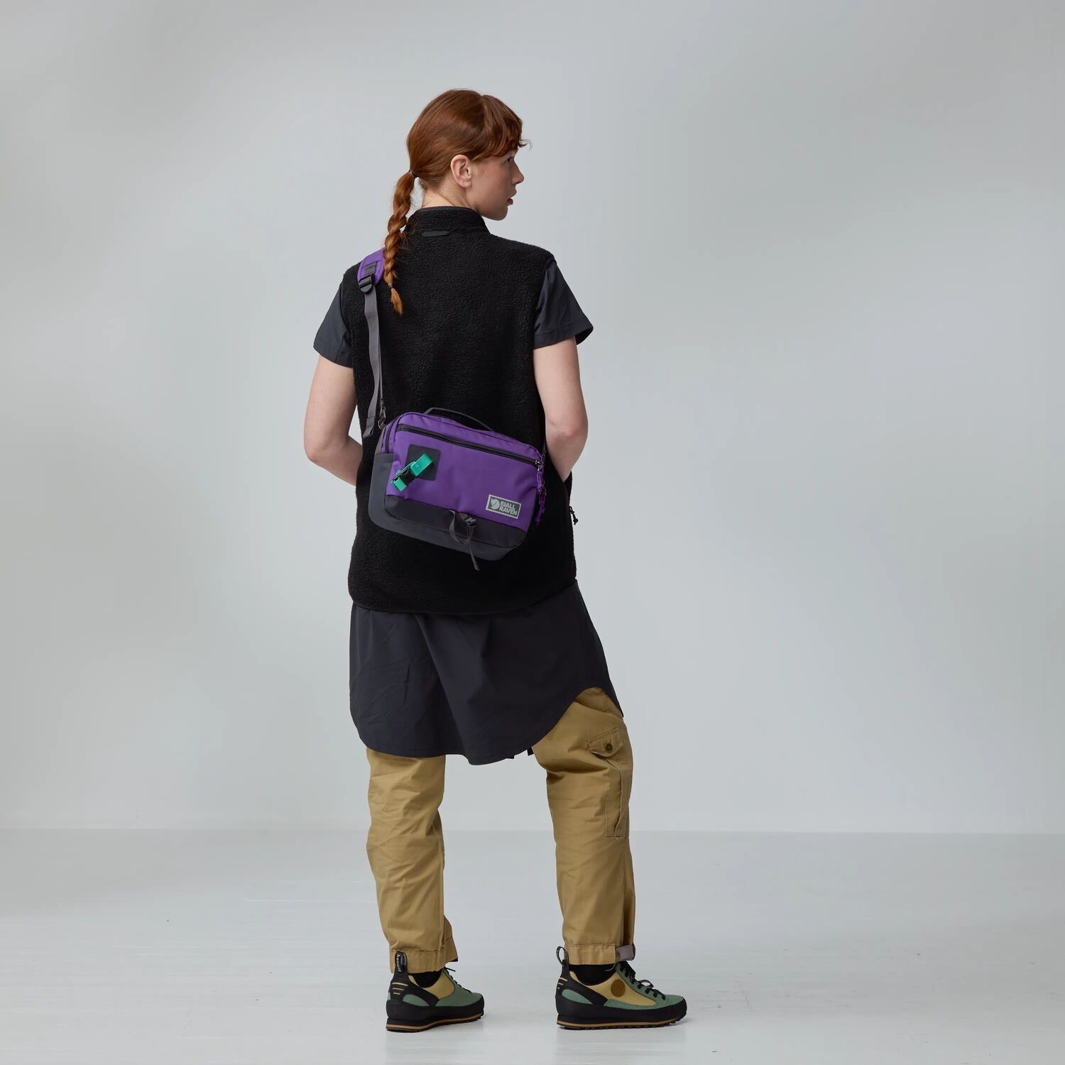 Fjällräven Vardag Shoulder Bag 6 Violette-Coal Black 07