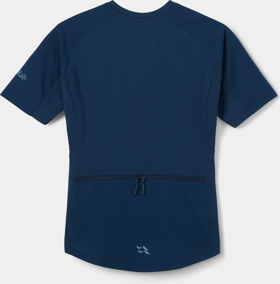 Rab Women's Cinder Tract Jersey Tempest Blue 02