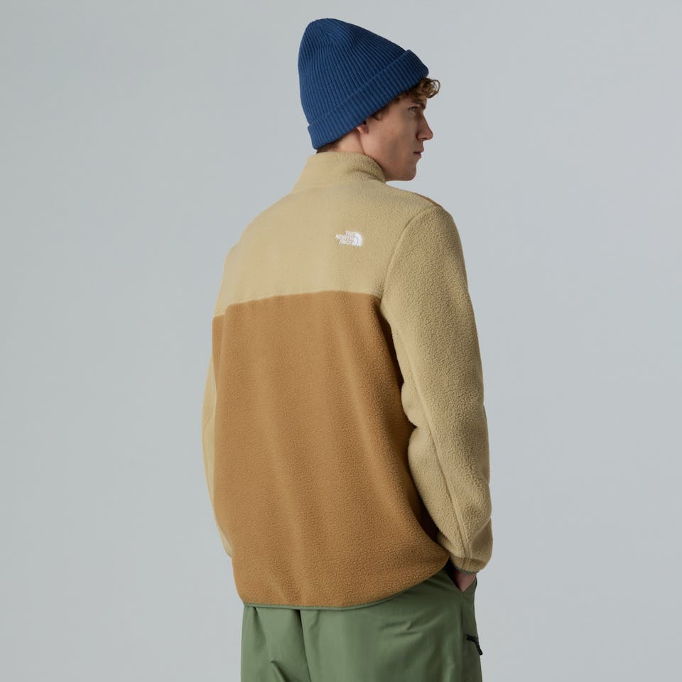 The North Face Men's Yumiori 1/4 Zip Utility Brown/Khaki Sto 03