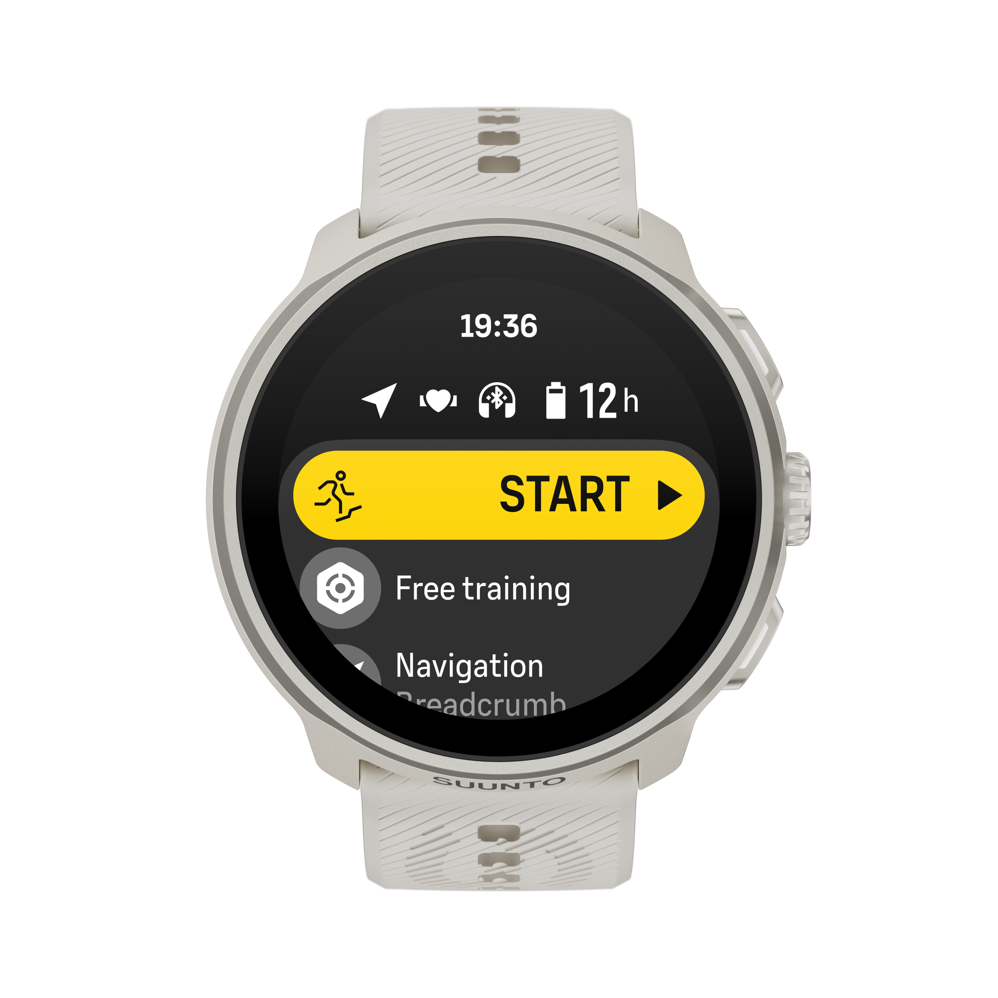 Suunto Run Frost Grey With Silicon Strap  02