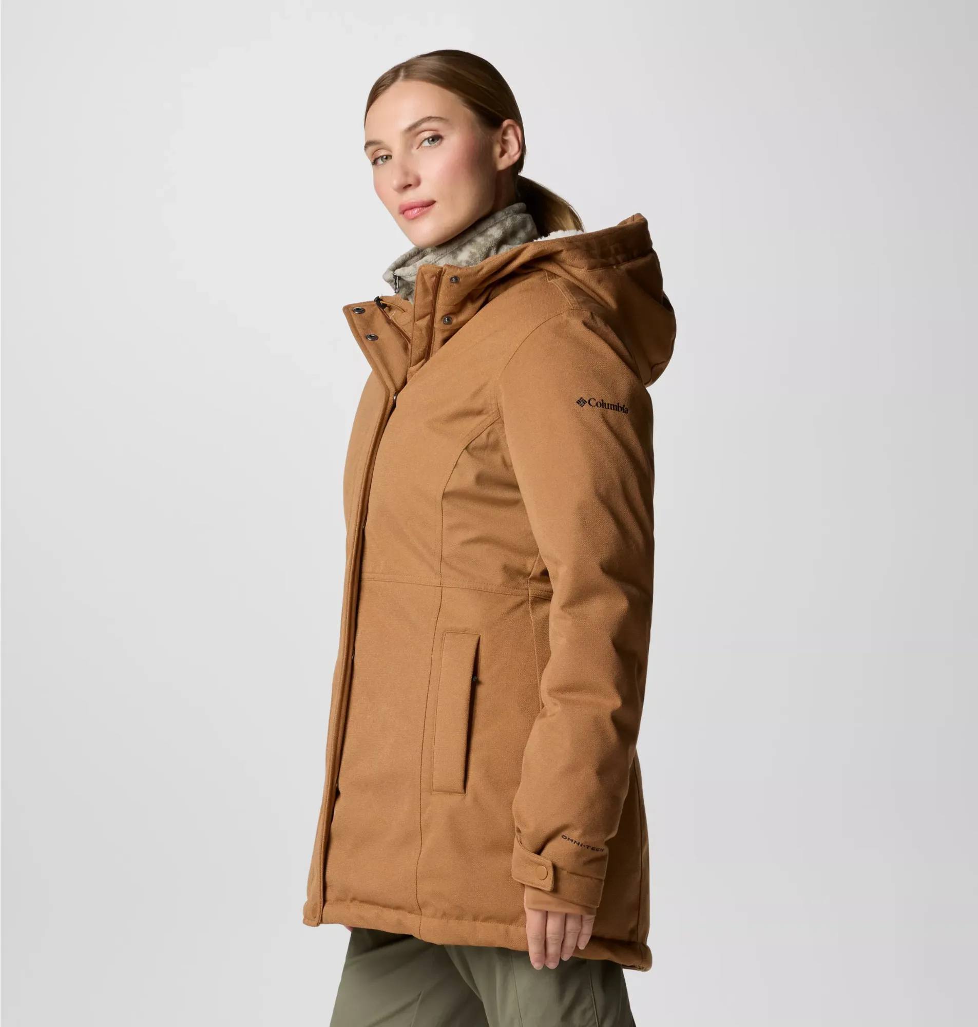 Columbia Women's Alameda Ridge Insulated Waterproof Parka - Naisten vedenpitävä parkatakki Camel 04