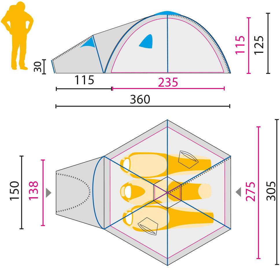 Jack Wolfskin Antarctica Dome Punainen 02