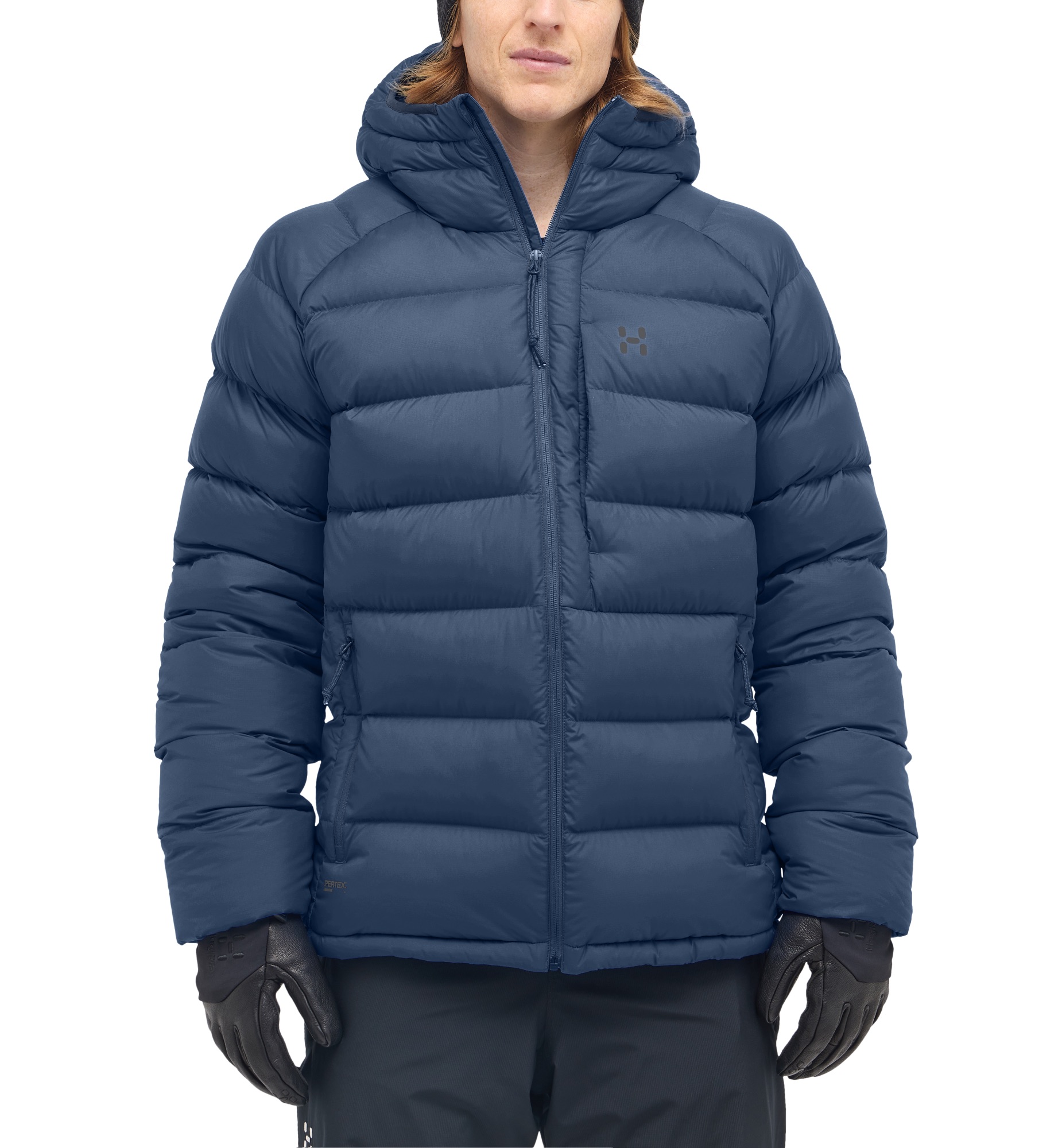 Haglöfs Men's Rosson Down Hood - Miesten untuvatakki Tarn Blue 03