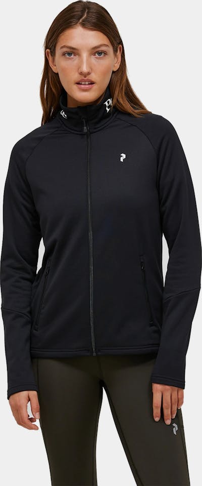 Peak Performance Women's Rider Essentials Midlayer Zip Black 01
