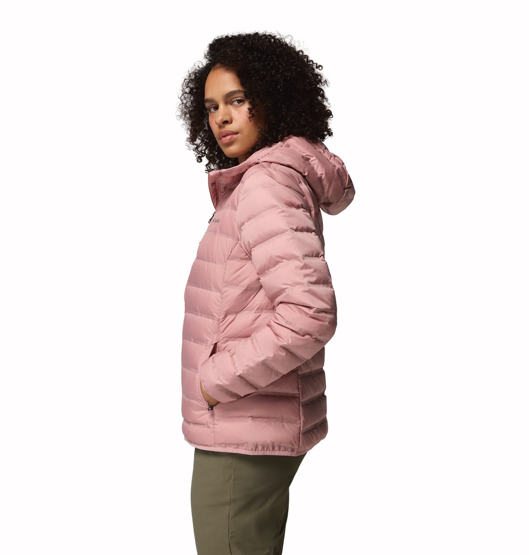 Columbia Women's Lake22 II Down Hood - Naisten untuvatakki Red Lily 02