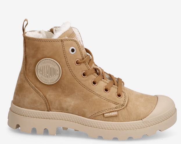 Palladium Women's Pampa Zip Hi Wl Vaaleanruskea 02