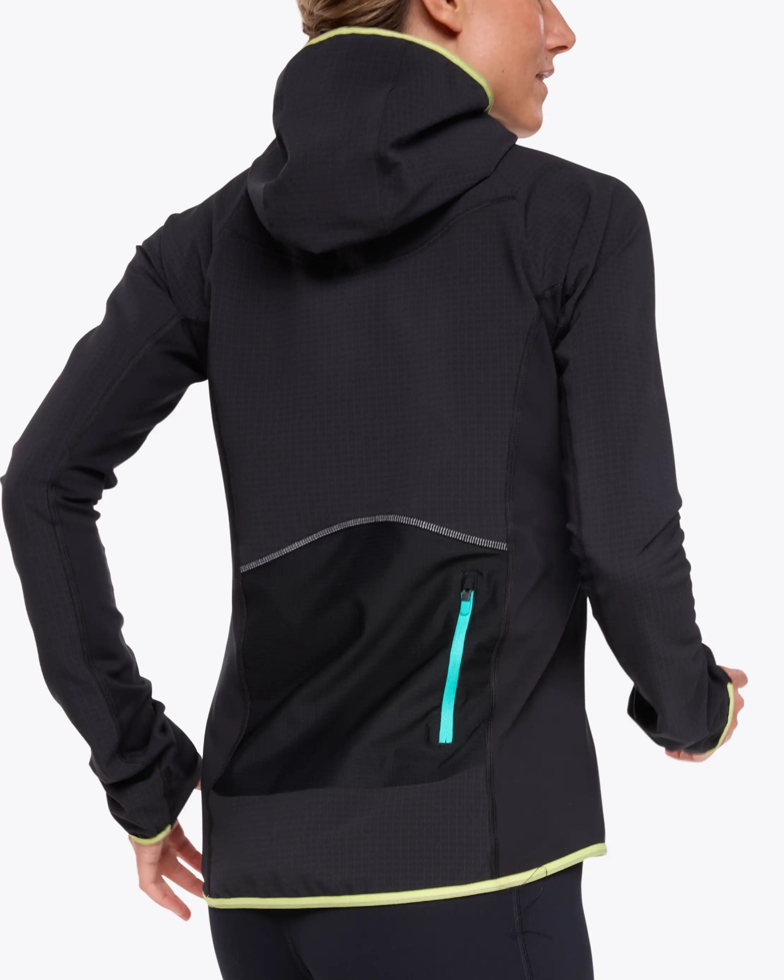Hoka Women's Skyglow Half-Zip Black 05