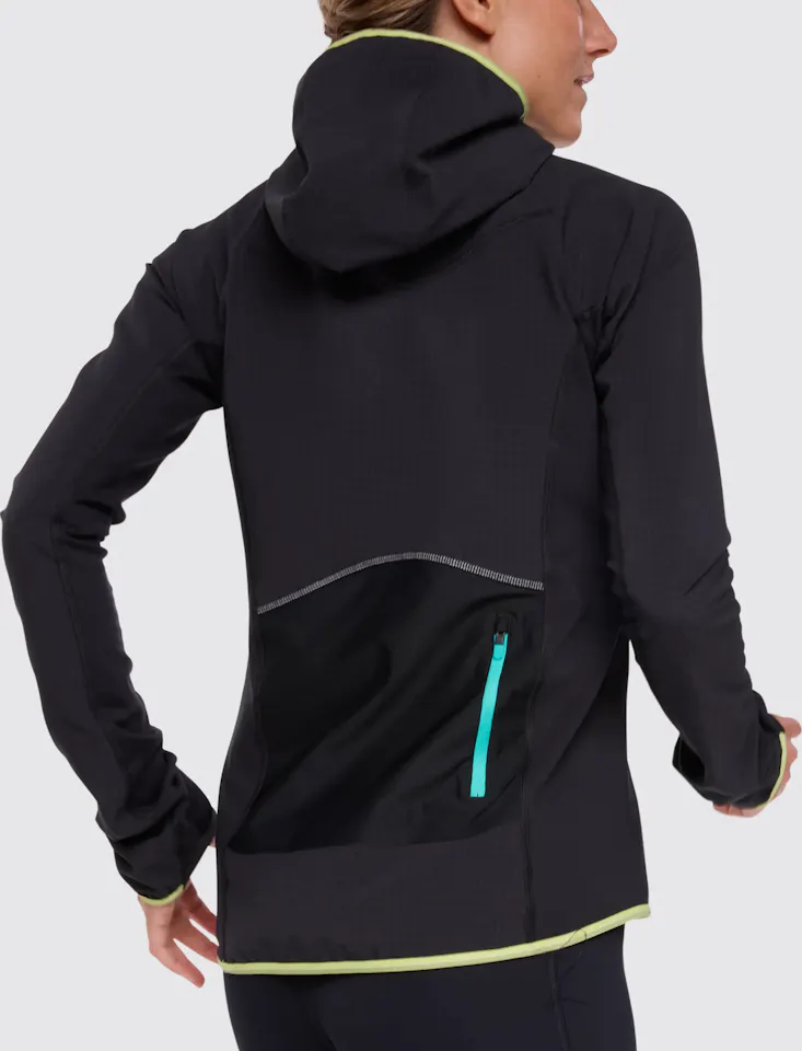 Hoka Women's Skyglow Half-Zip Black 05