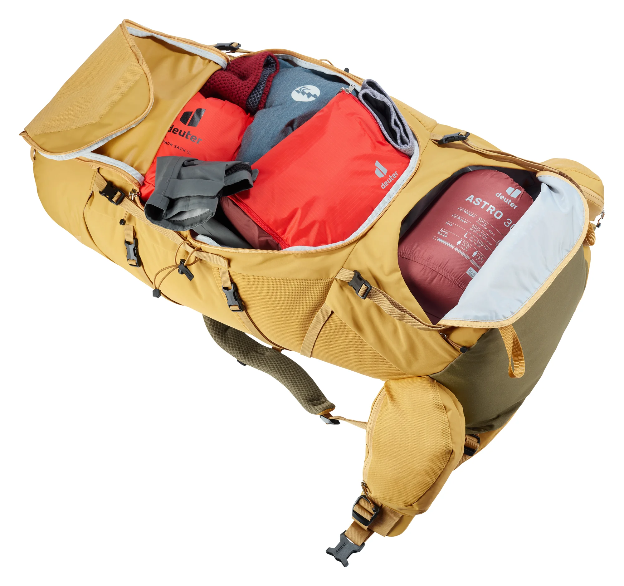 Deuter Aircontact Core 65+10 SL Savanna Nori 10