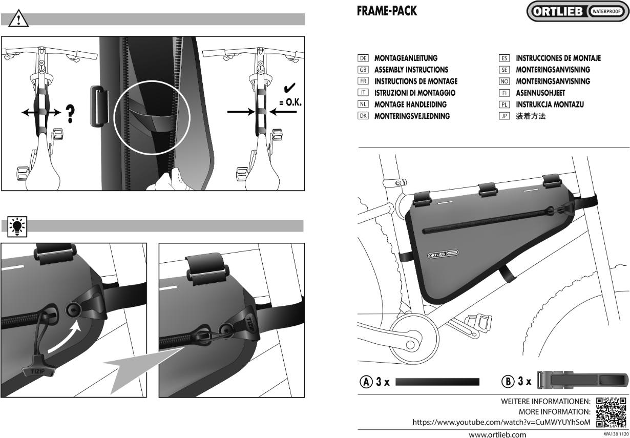Ortlieb Frame-pack 6 Black 08