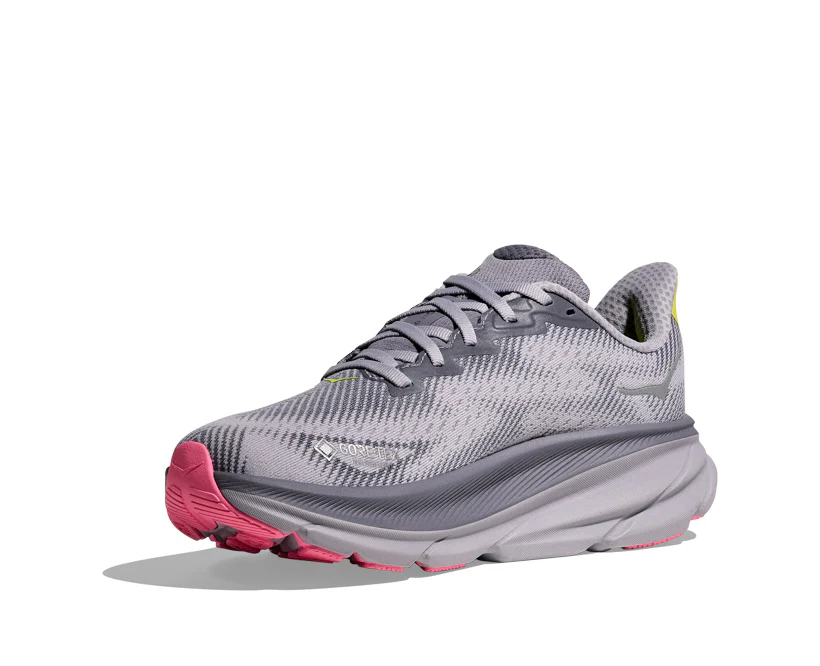 Hoka Women's Clifton 9 GTX Vaaleanharmaa 02