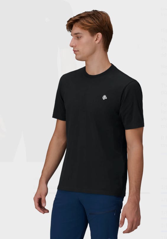 Norrøna F29 Cotton Viking Patch Tee Caviar 04