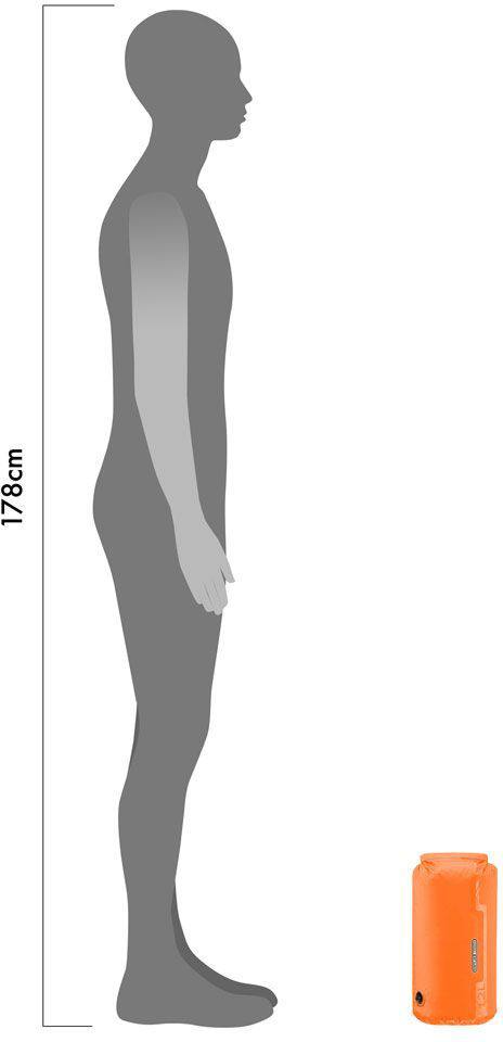 Ortlieb K2222 -kuivapussi 12 L venttiilillä Oranssi 05