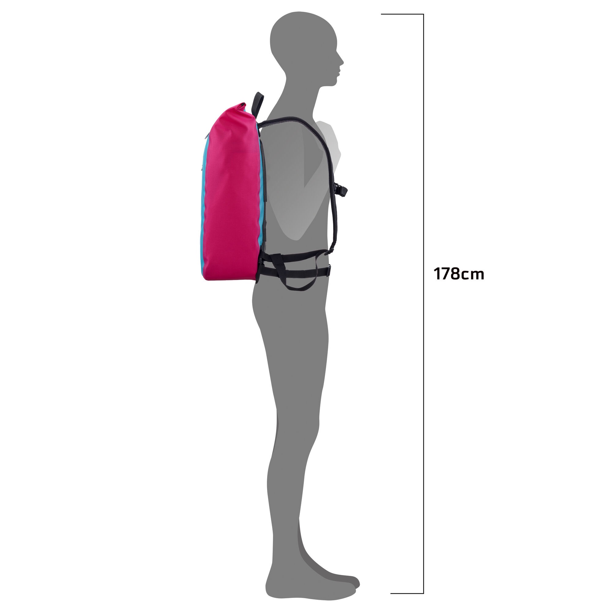 Ortlieb Velocity Lite Cyber 23L Sininen / Pinkki 08