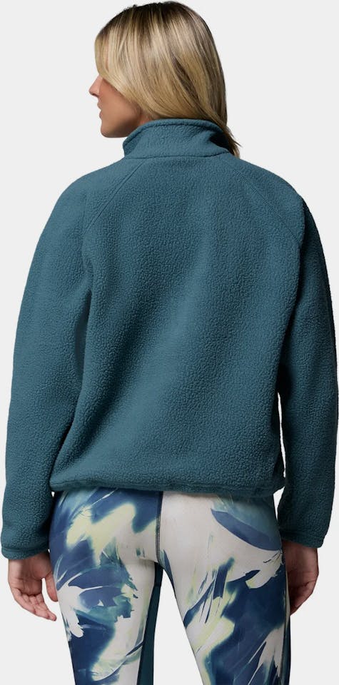 Columbia Women's Jasper Ridge Pebbled 1/2 Snap Fleece Everblue, Crushed Blue 02