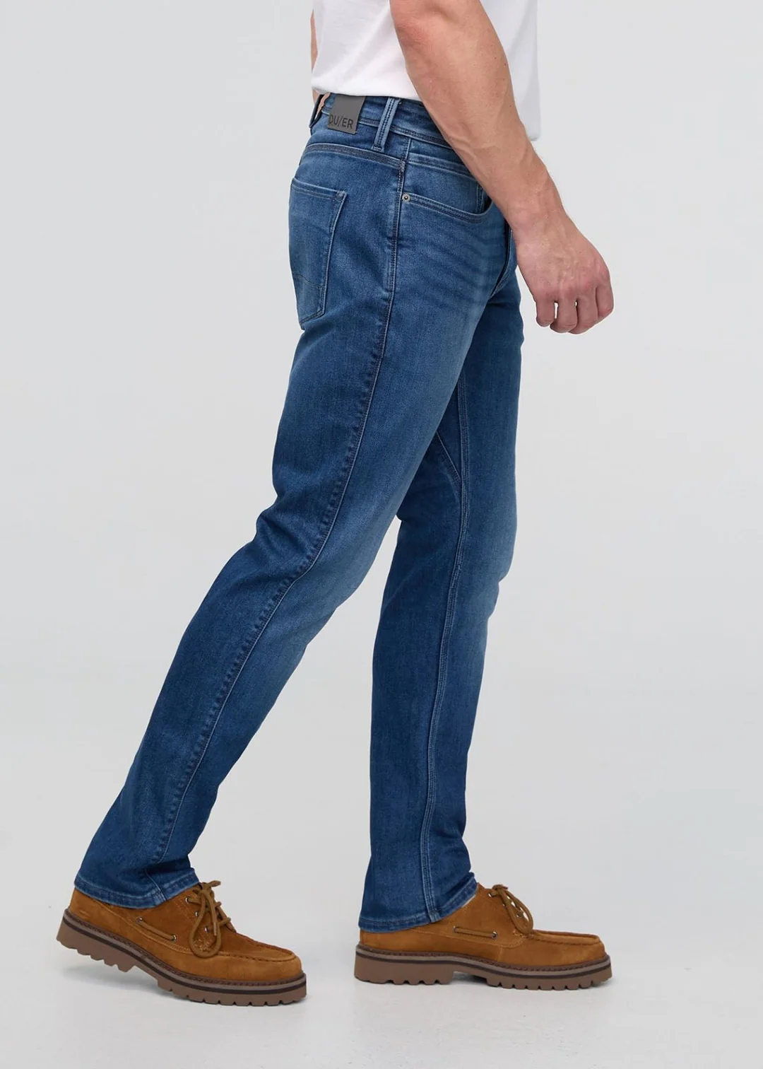 Duer Men's Tech Fleece Relax Taper Indigo 05