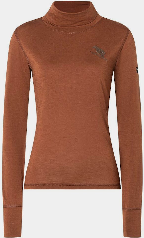 Supernatural Women's Flear Roll Neck Horn Brown 01