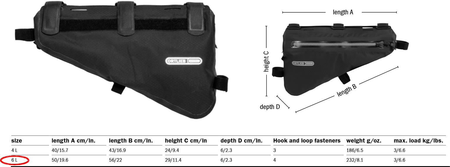Ortlieb Frame-pack 6 Black 06