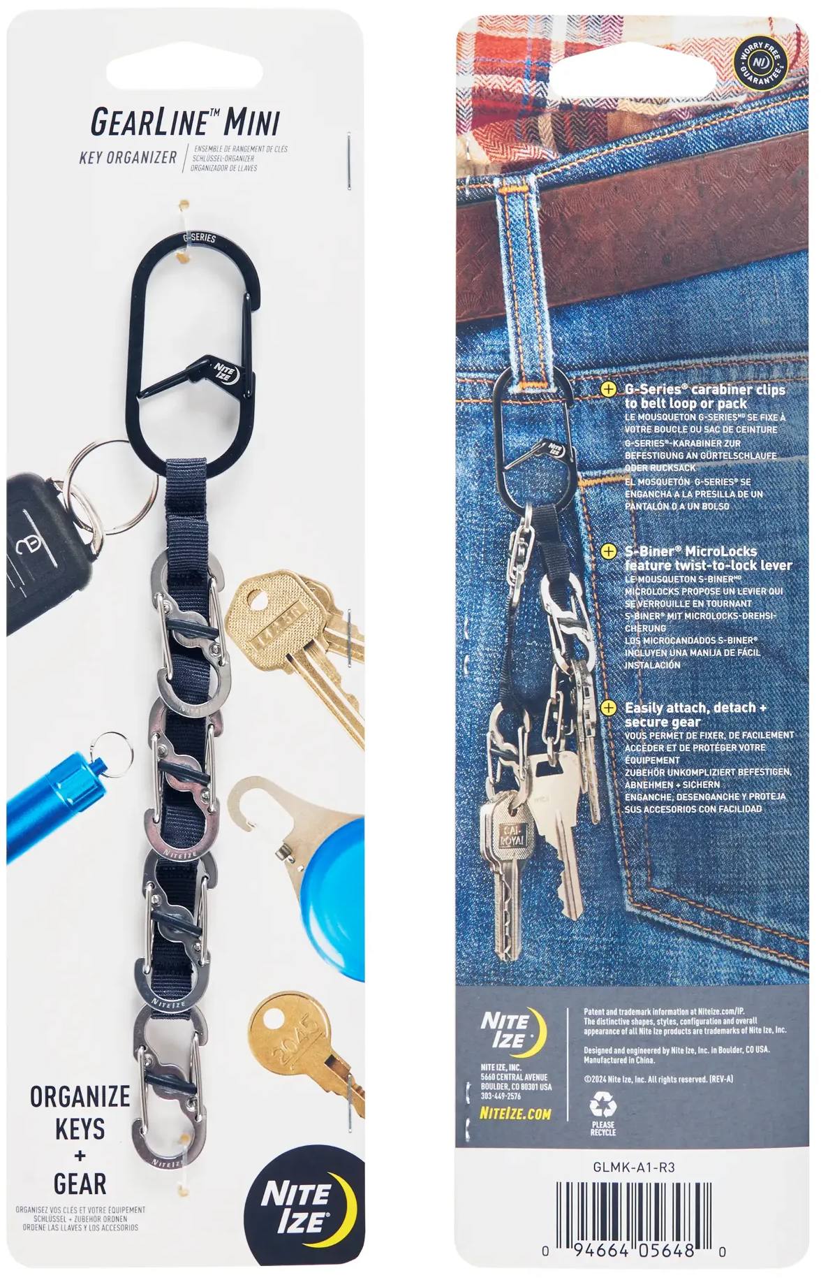 Nite Ize Gear Line Mini Key Organizer Musta 05