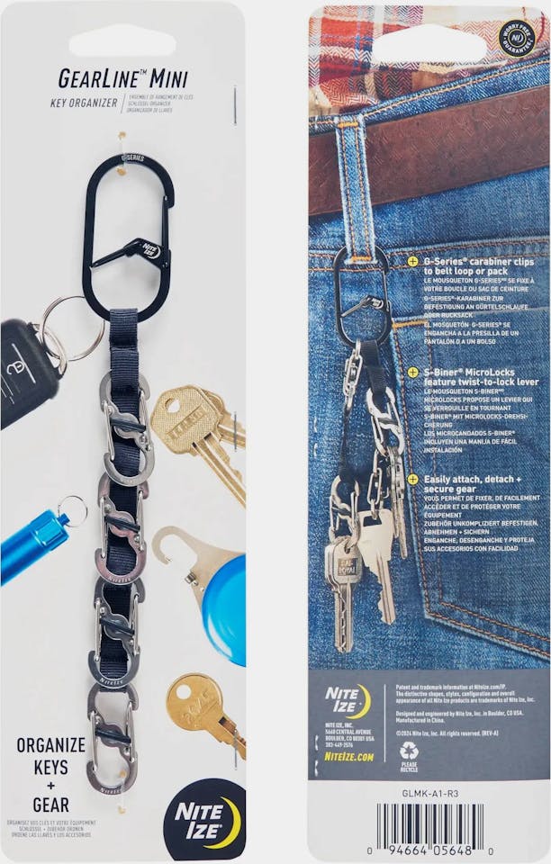 Nite Ize Gear Line Mini Key Organizer Musta 05