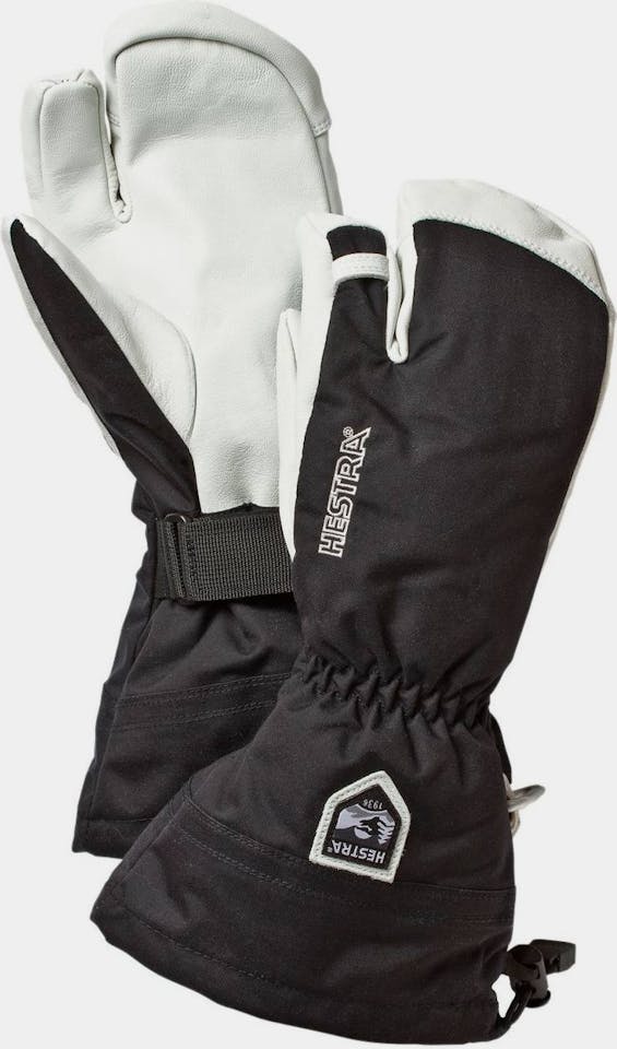 Hestra Army Leather 3-finger Mitt Black 02