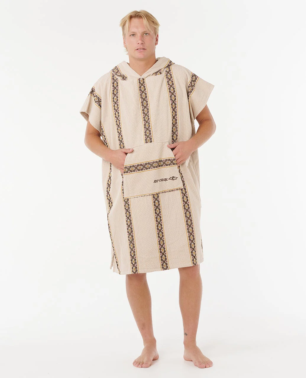 Rip Curl Classic Surf Hood Towel Bone 04