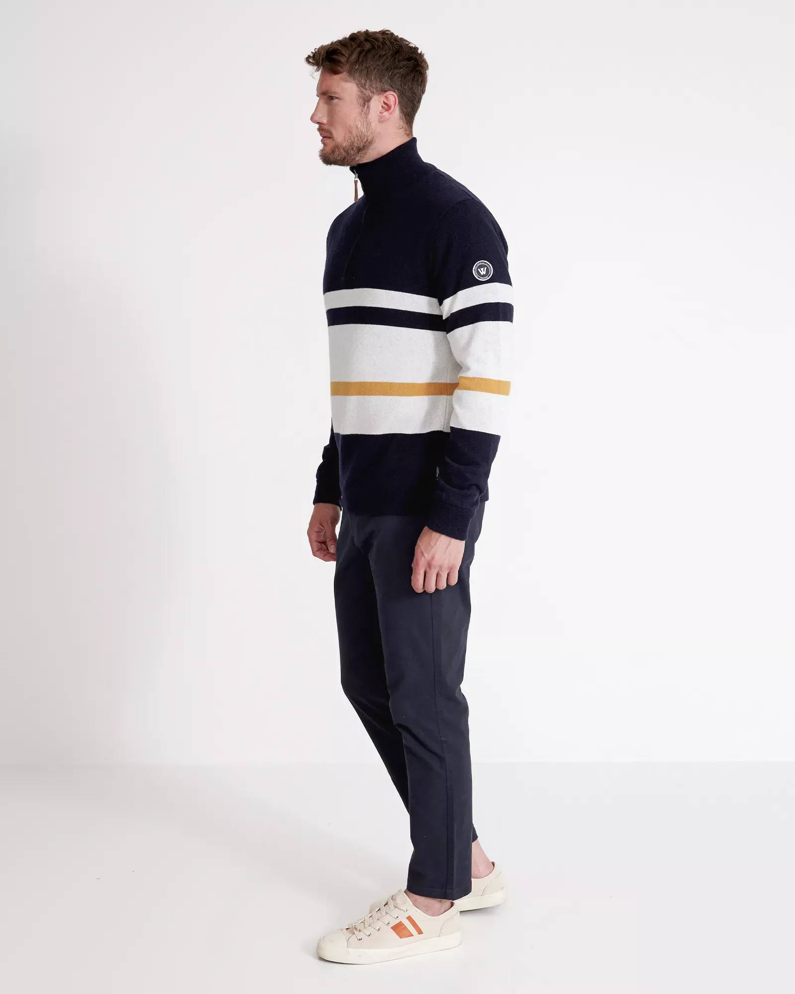 Holebrook Stellan T-neck Windproof Navy/Raita 02