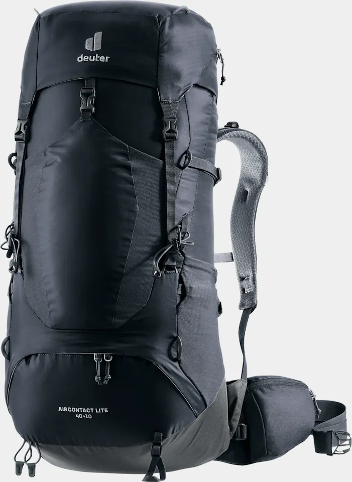Deuter Aircontact Lite 40+10 Musta / Grafiitti 01