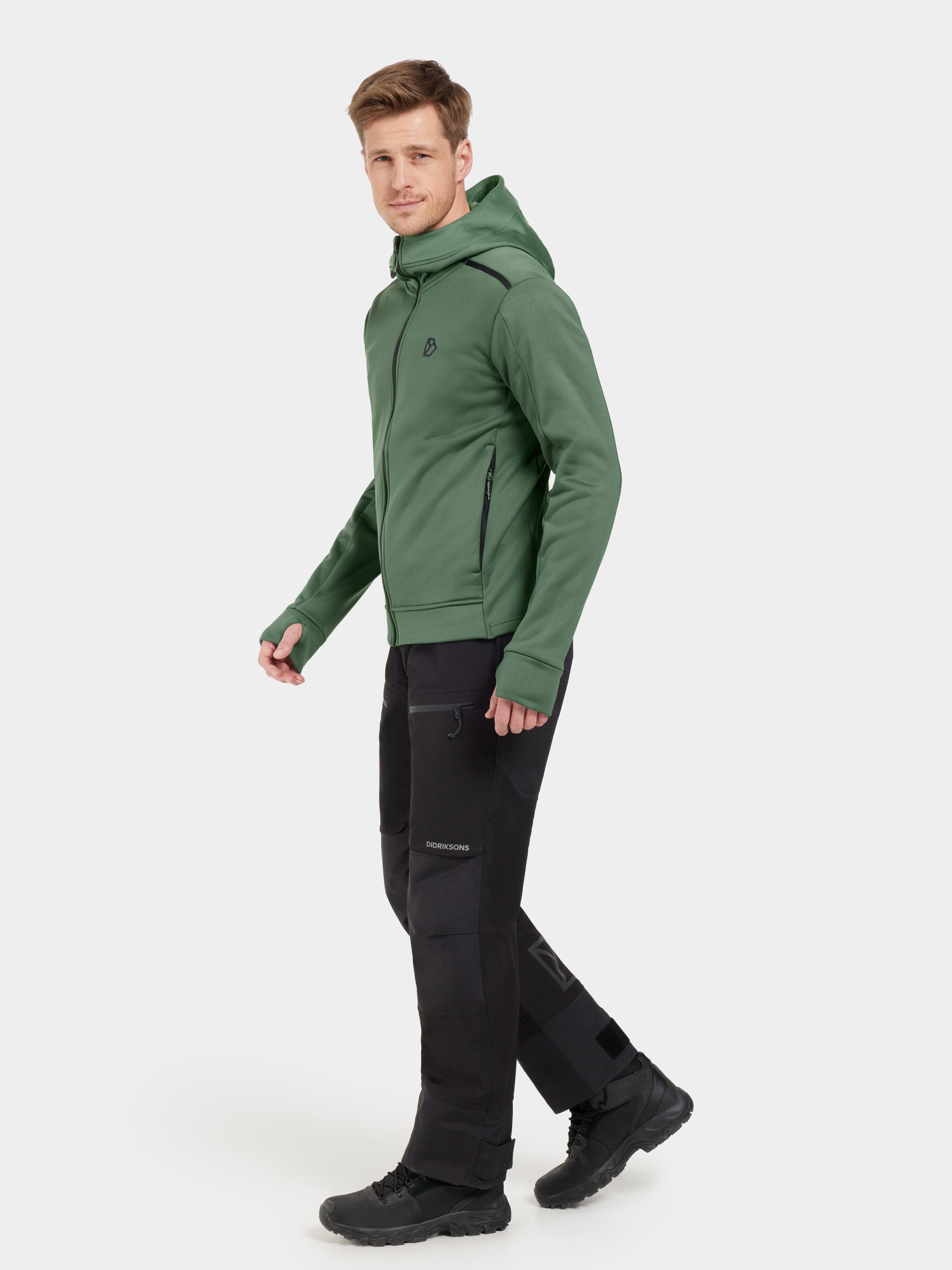 Didriksons Men's Acke 4 Full Zip Dark Moss 04