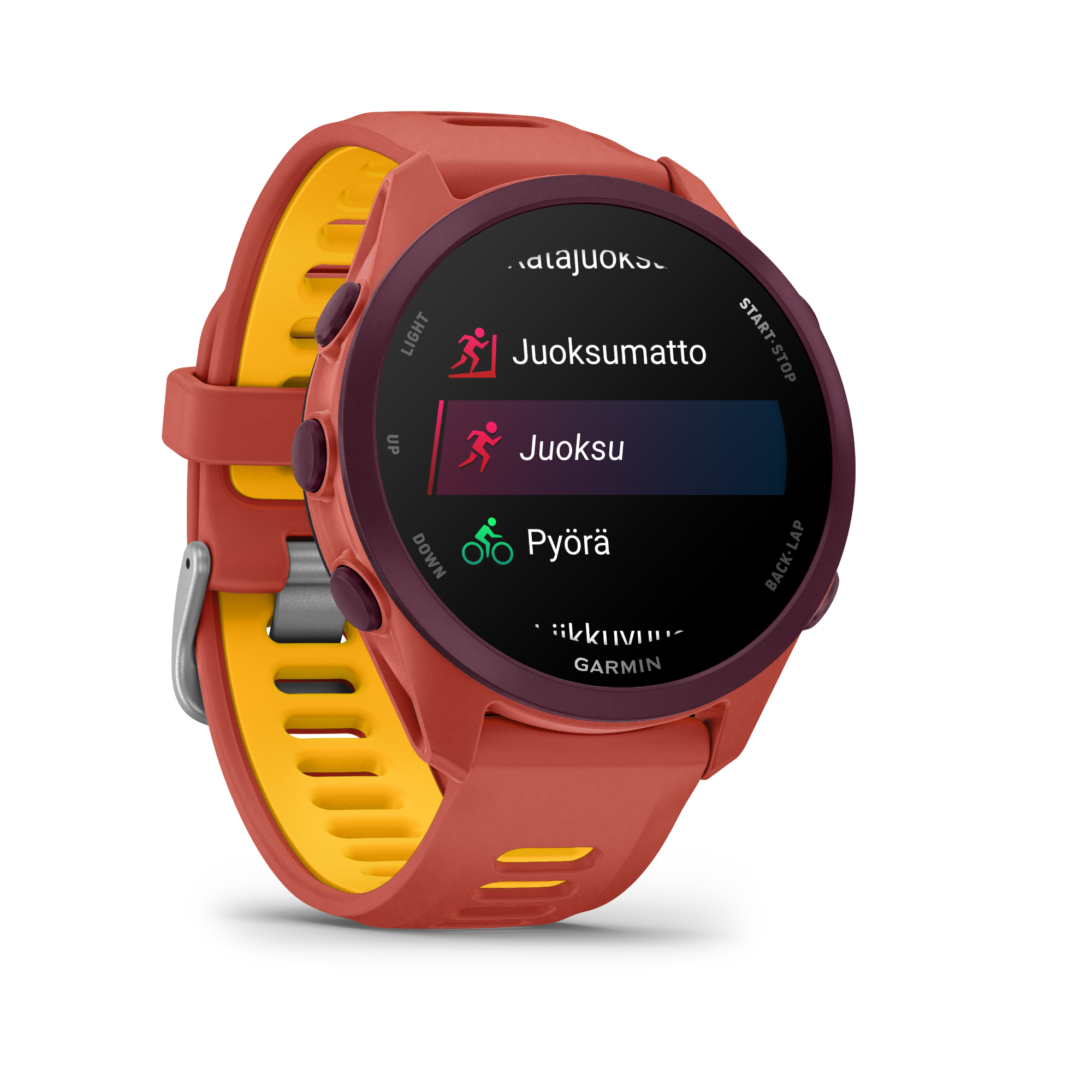 Garmin Forerunner 170 Music Red Pink/Mango  02