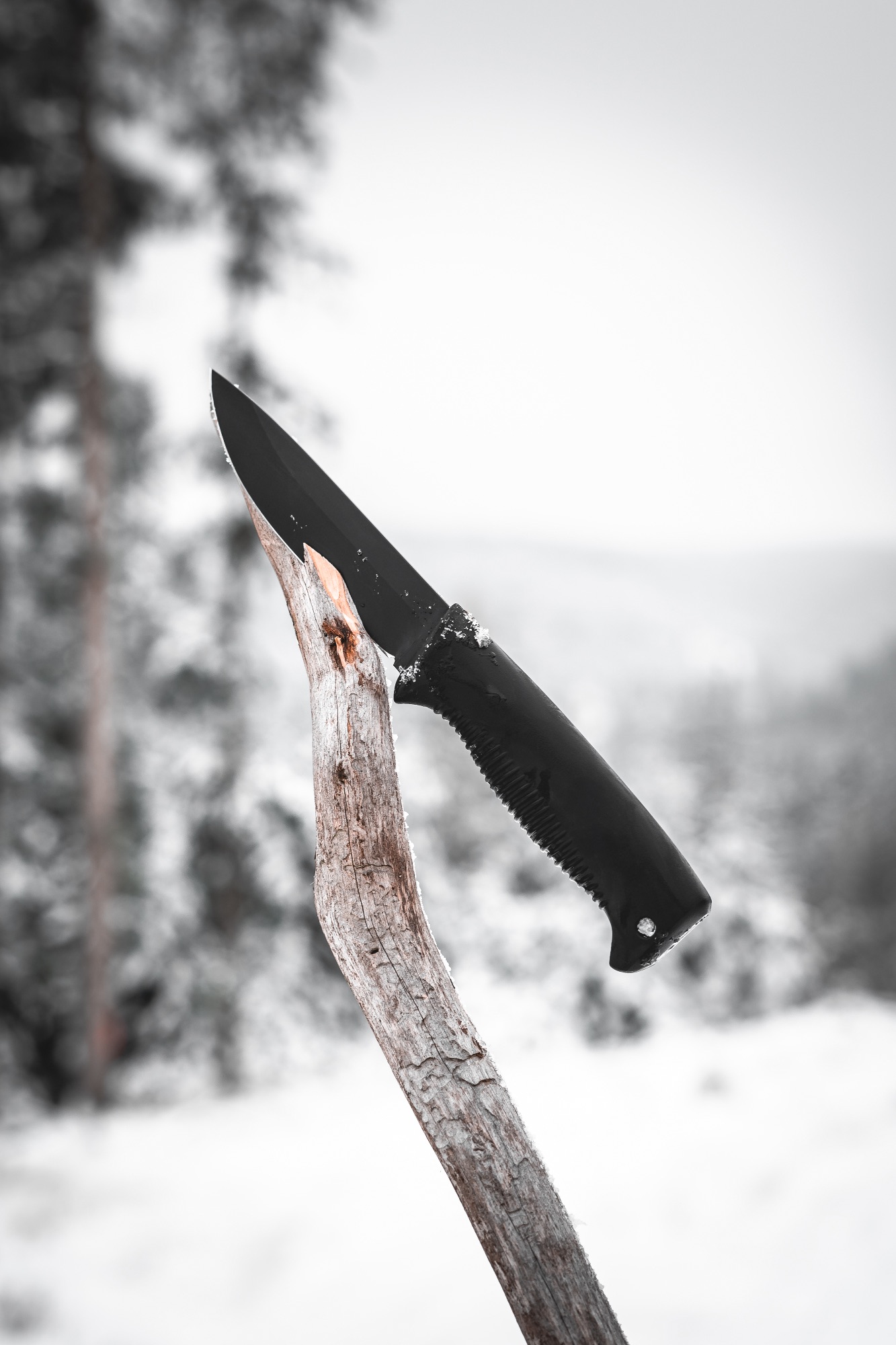 Peltonen Knives Ranger Knife M07 N690, leather sheath, non-coated Black 03