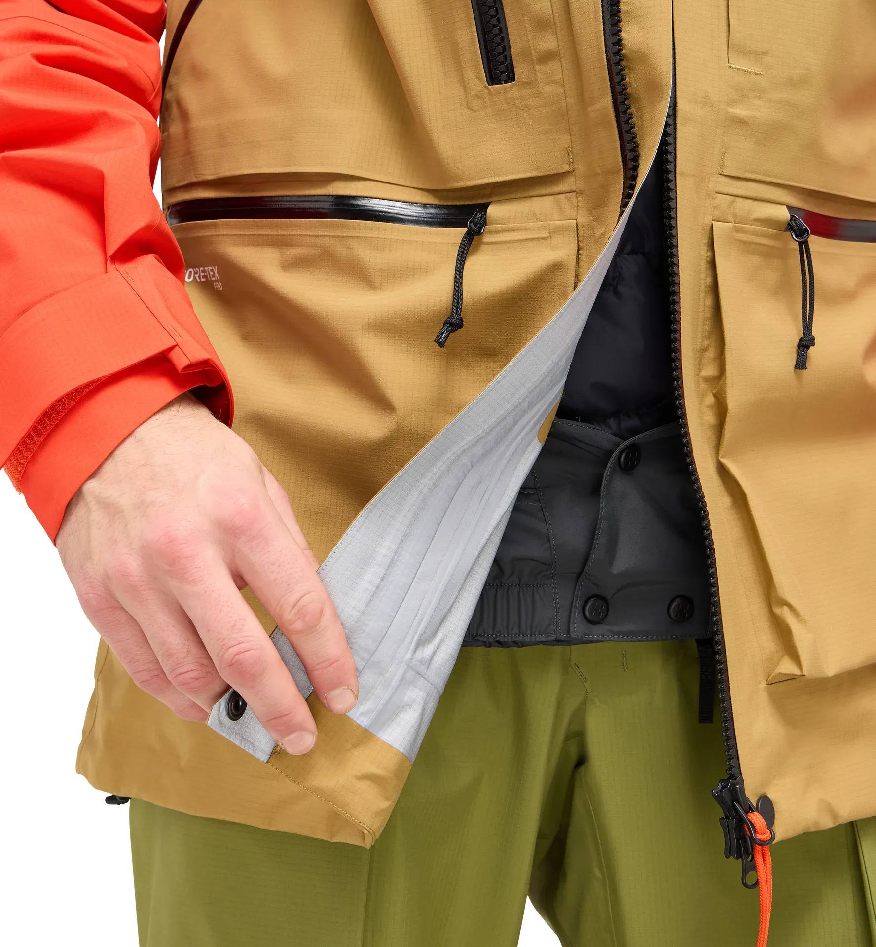 Haglöfs Vassi GTX Pro Jacket Men Cinnamon Brown/Habanero 13
