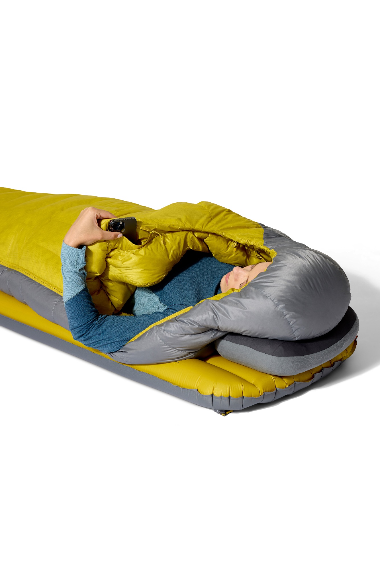 Rab Women's Neutrino -12 Long Harmaa/Keltainen 20