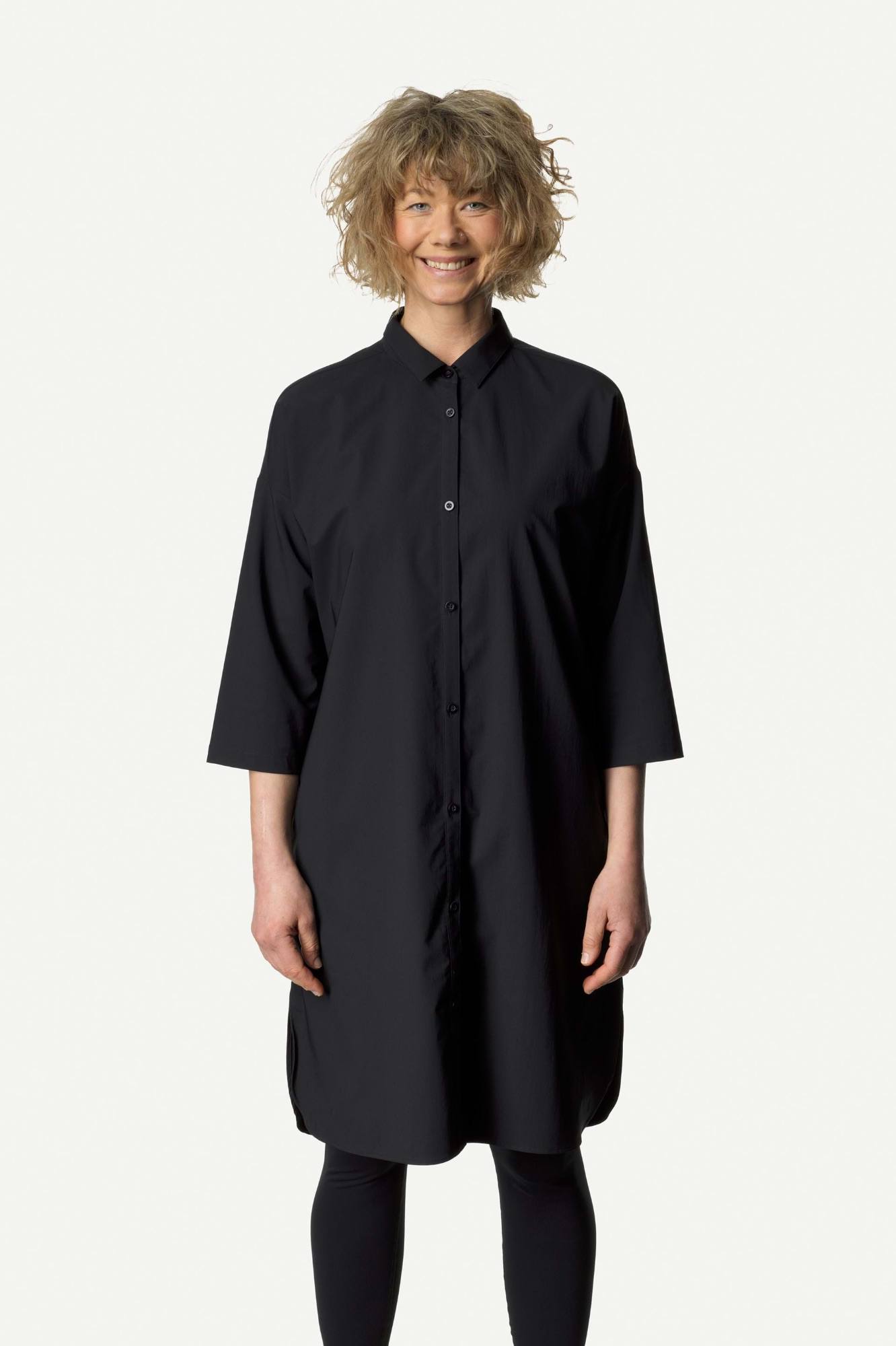 Houdini Women's Route Shirt Dress Musta 05