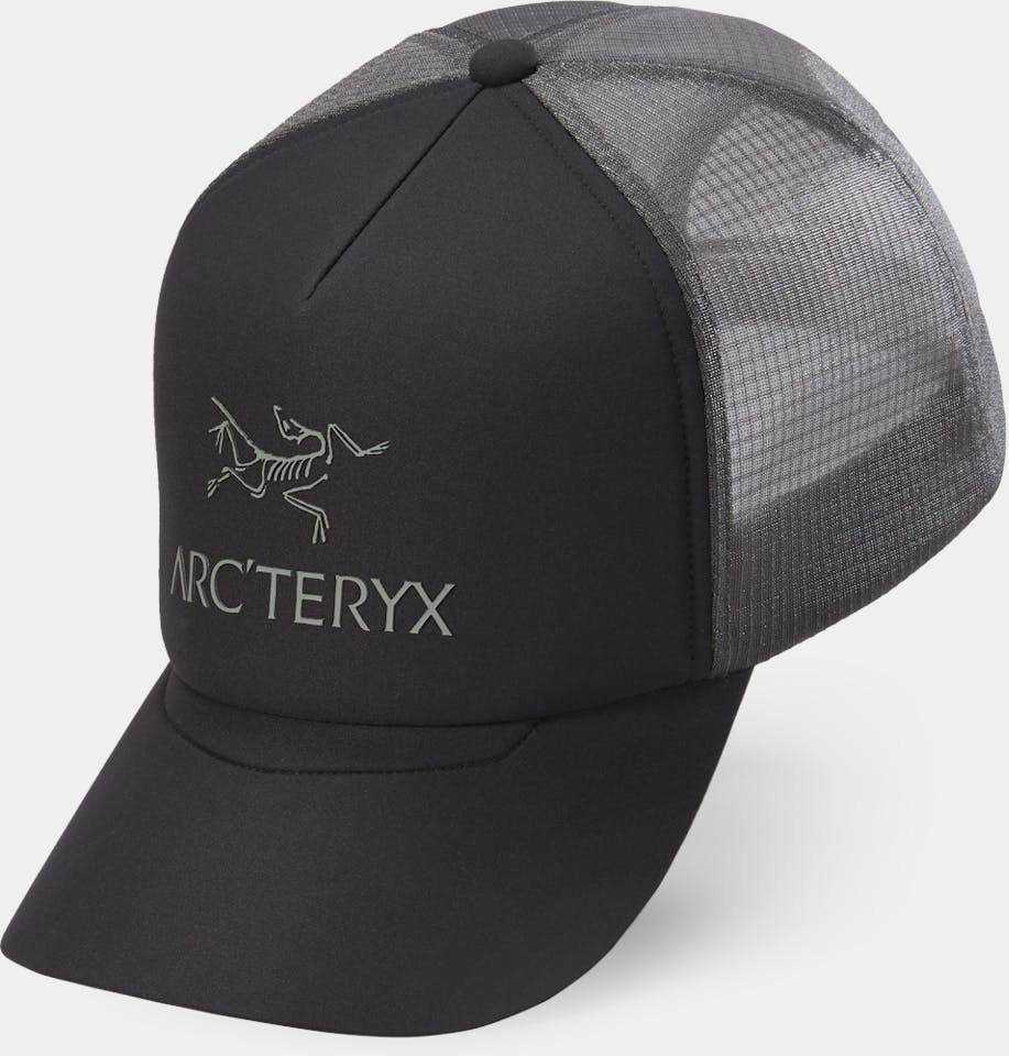 Arc'teryx Bird Word Trucker Musta 01