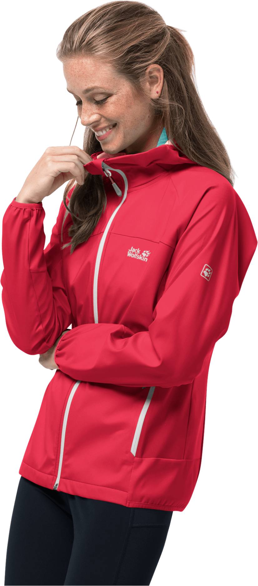 Jack Wolfskin Eagle Peak II Softshell W Tulip (Red) 03