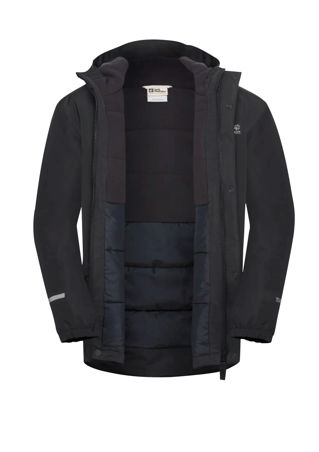 Jack Wolfskin Canvey Jacket Kids Black 03