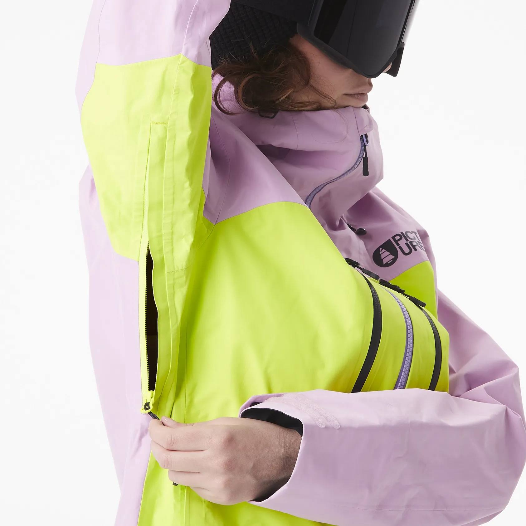 Picture Organic Clothing Women's Acidic 3L Xpore Jacket Orchid Acid Lime 09