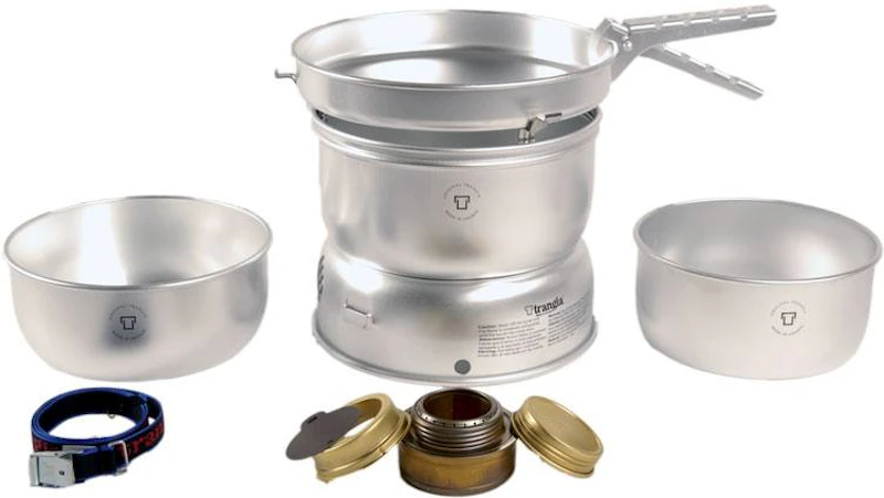 Trangia 25-1 UL stormkök i aluminium med spritbrännare, kastruller och stormskydd
