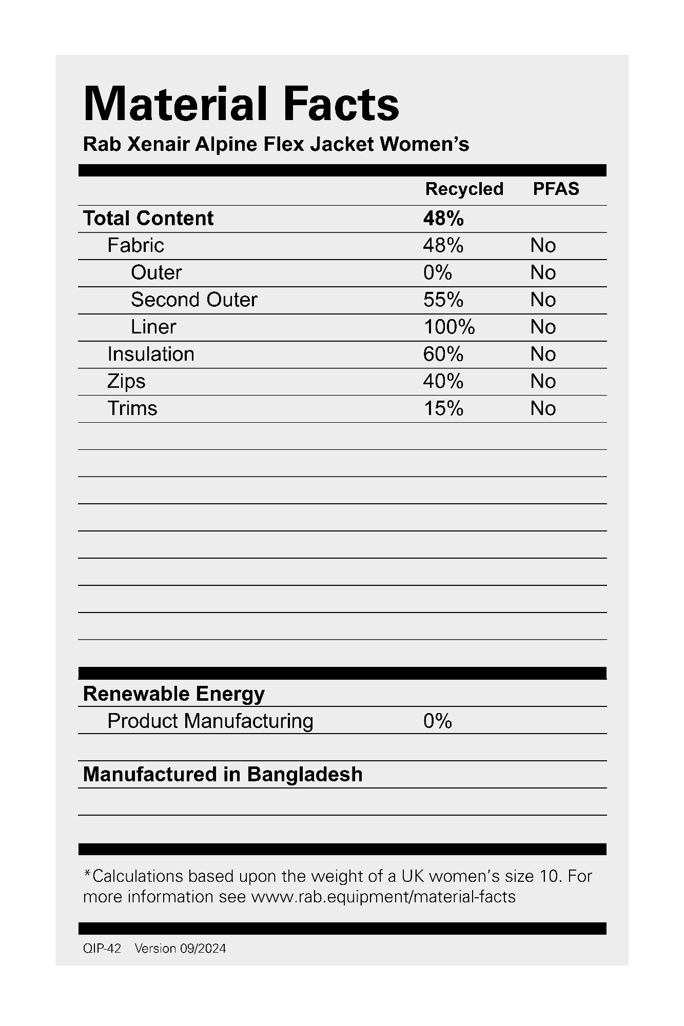 Rab Women's Xenair Alpine Flex Insulated Jacket Light Zinc 03