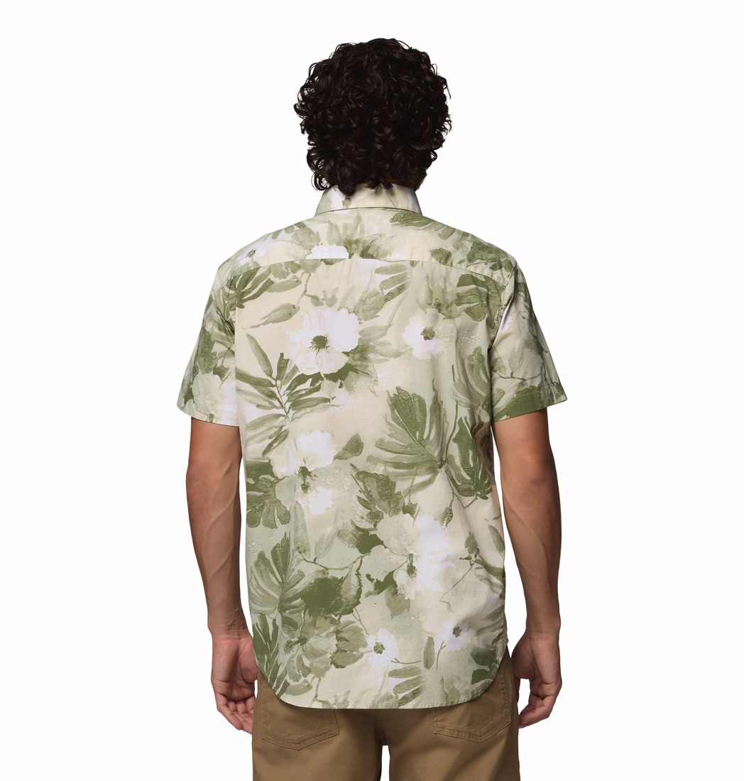 Columbia Men's Rapid Rivers Print Short Sleeve Shirt Safari 03
