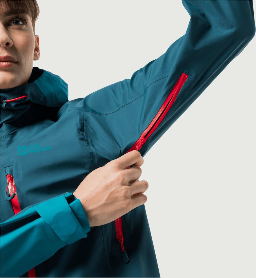 Jack Wolfskin Women's Alpspitze 3L Jacket Turkoosi 02