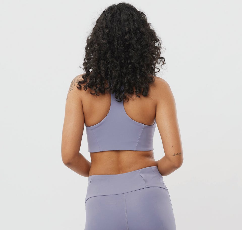 Salomon Shakeout Core Bra Blue Granite 04