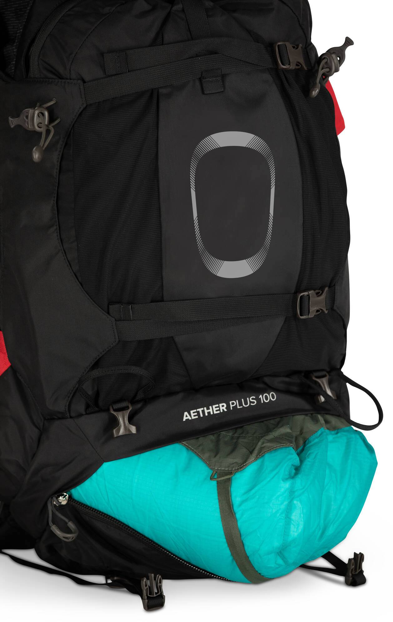 Osprey Aether Plus 100 Musta 12