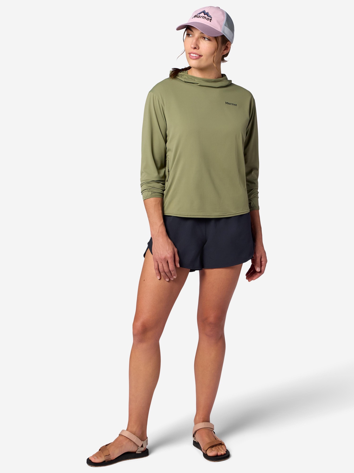 Marmot Women's AirExchange Hoody Olive Grove 04