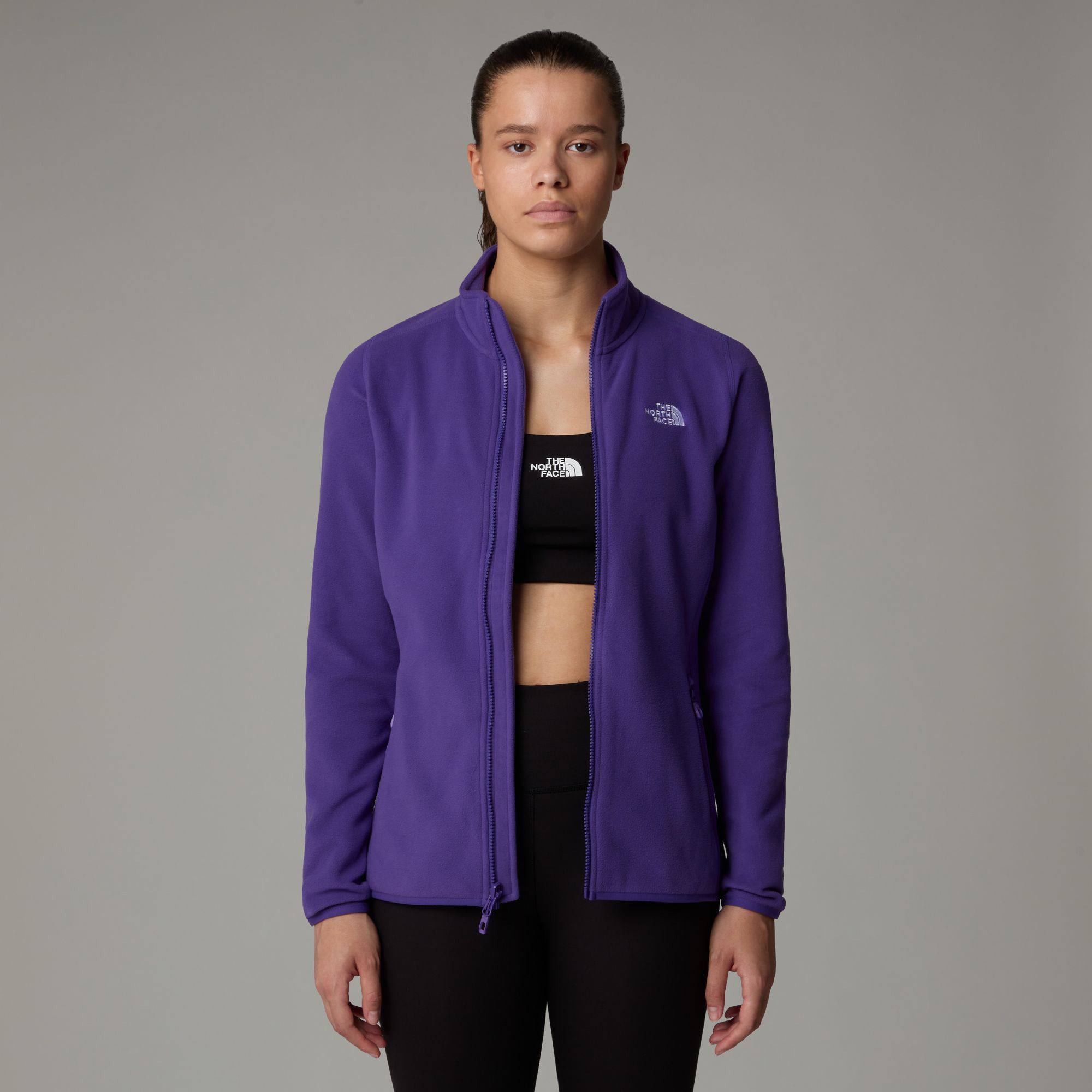 The North Face Women's 100 Glacier Full Zip Purple 05