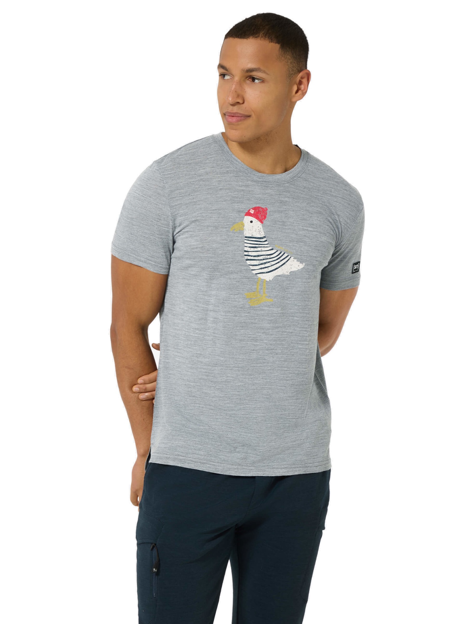 Supernatural Men's Johnny Tee Vaaleanharmaa 01