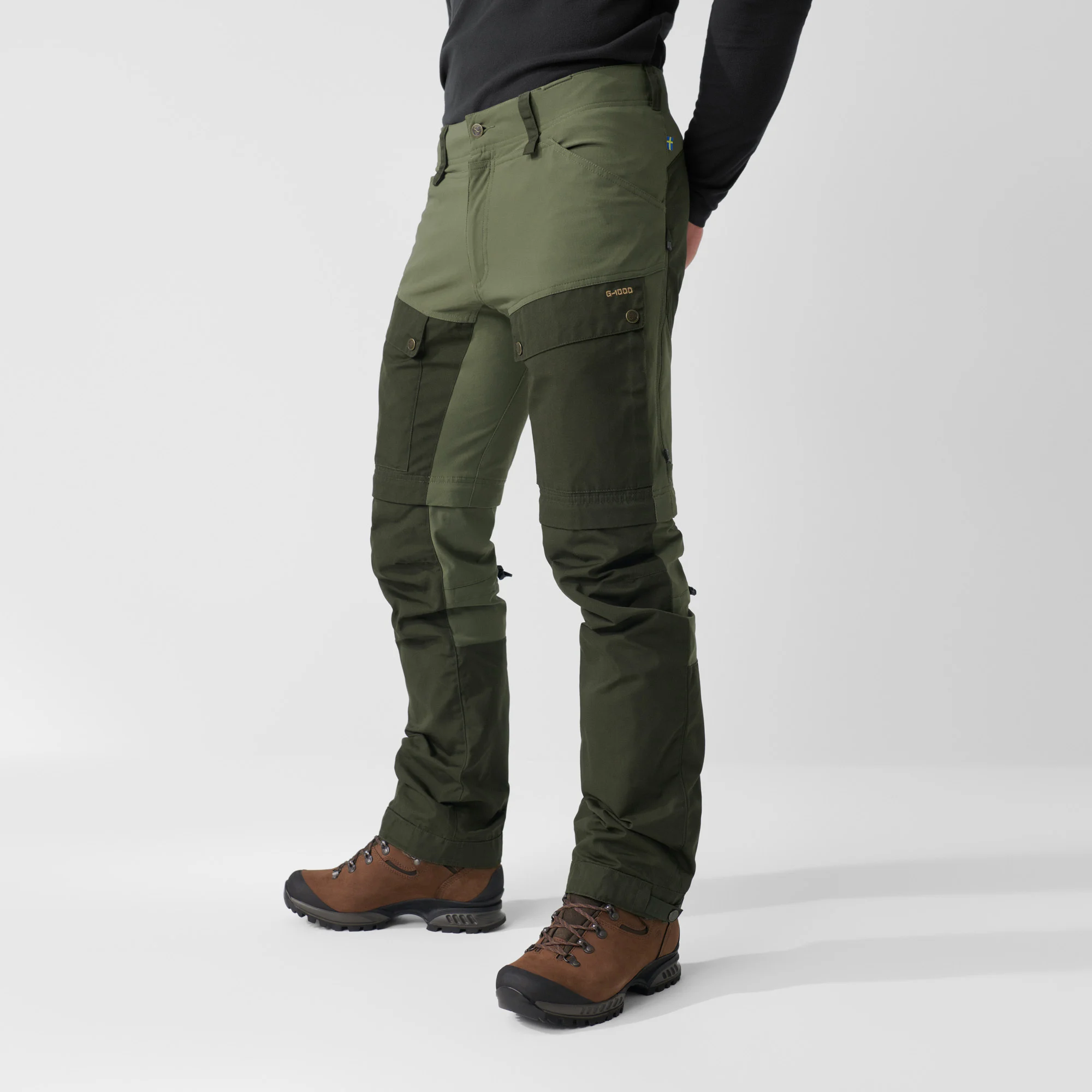 Fjällräven Keb Gaiter Trousers Long Musta / Stone 12