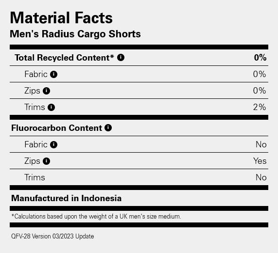 Rab Men's Radius Cargo Shorts Anthracite 06